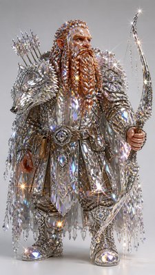 Crystal Jewelry Style tabletop character portrait example