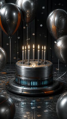 Hard Sci-Fi Art birthday card example