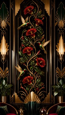 Art Deco Interior Design phone case design example