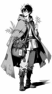 Manga Art Style character design example