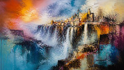 Abstract Expressionist Modern Art Style concept art example