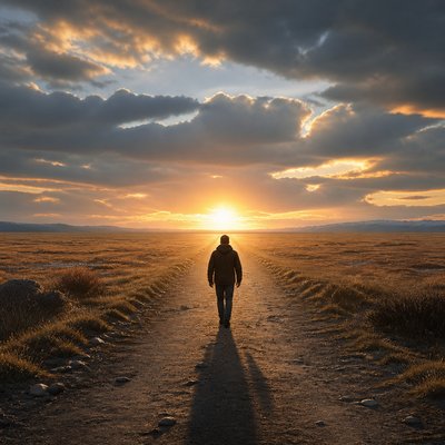 Realistic Landscape Art Style album cover example