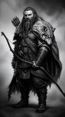 Seinen Mature Manga Art Style tabletop character portrait example