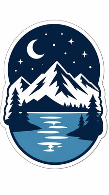 Minimalist Sticker Design phone wallpaper example