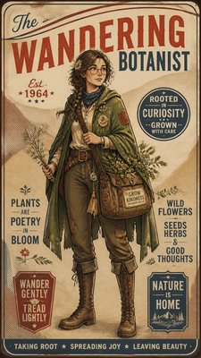 Americana Aesthetic character design example