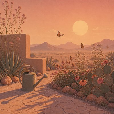 Desertwave Aesthetic coloring page example