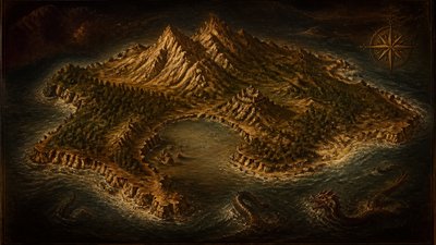 Renaissance Portrait Art Style fantasy map example