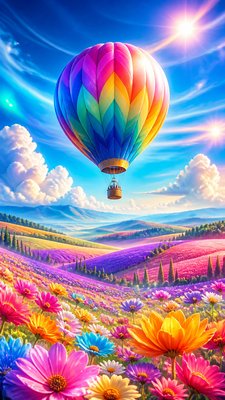 Digital Art Style greeting card example