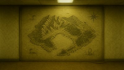 Backrooms Aesthetic fantasy map example