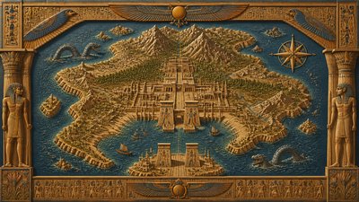 Ancient Egyptian Architecture fantasy map example
