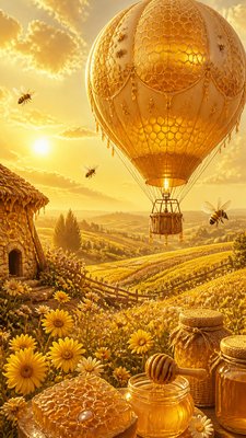 Honeycore Aesthetic greeting card example