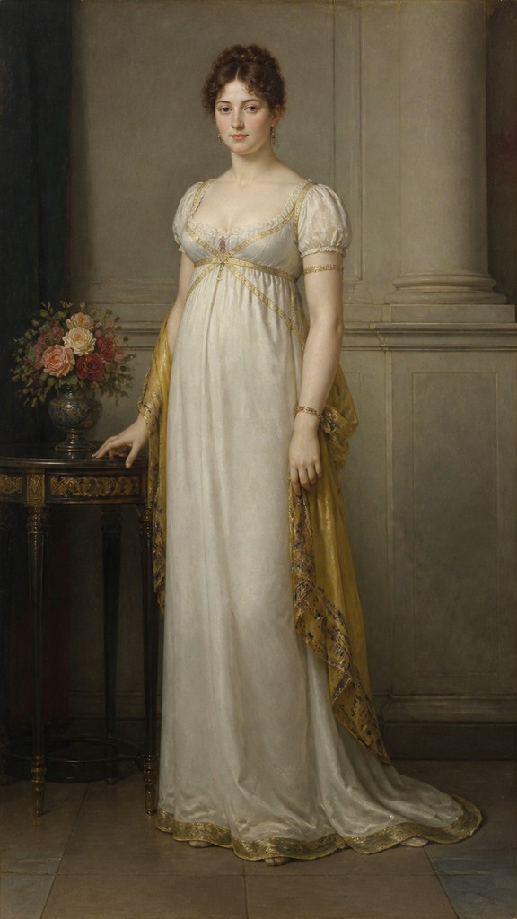 full-length portrait of an elegant figure — Realism Art Style