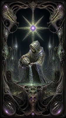 Biopunk Sci-Fi Art tarot card example