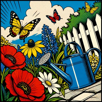 Comic Book Pop Art Style coloring page example