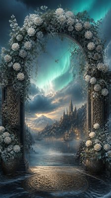 Norse Fantasy Art wedding invitation example