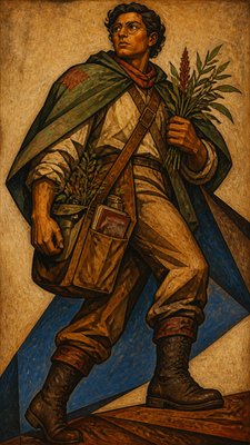 Mexican Muralism Art Style character design example