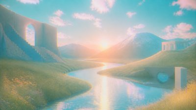 Dreamcore Aesthetic desktop wallpaper example