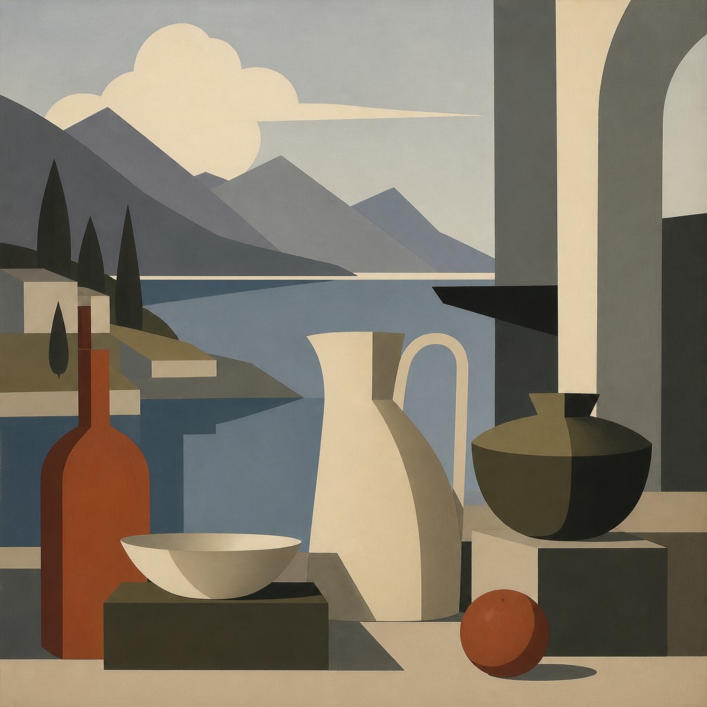 AI-generated interpretation of the Purism style
