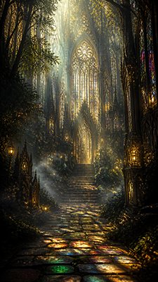 Gothic Cathedral Art book cover example