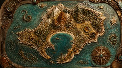Bohemian Jewelry Design fantasy map example