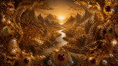 Baroque Jewelry Style desktop wallpaper example