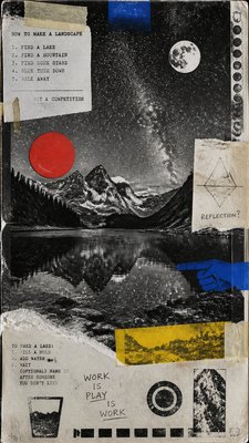 Fluxus Art Style phone wallpaper example