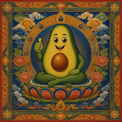 Tibetan Religious Art sticker example