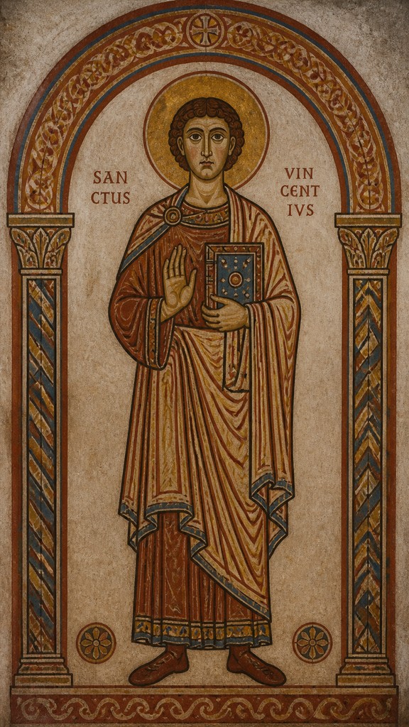 full-length portrait of an elegant figure — Romanesque Art Style