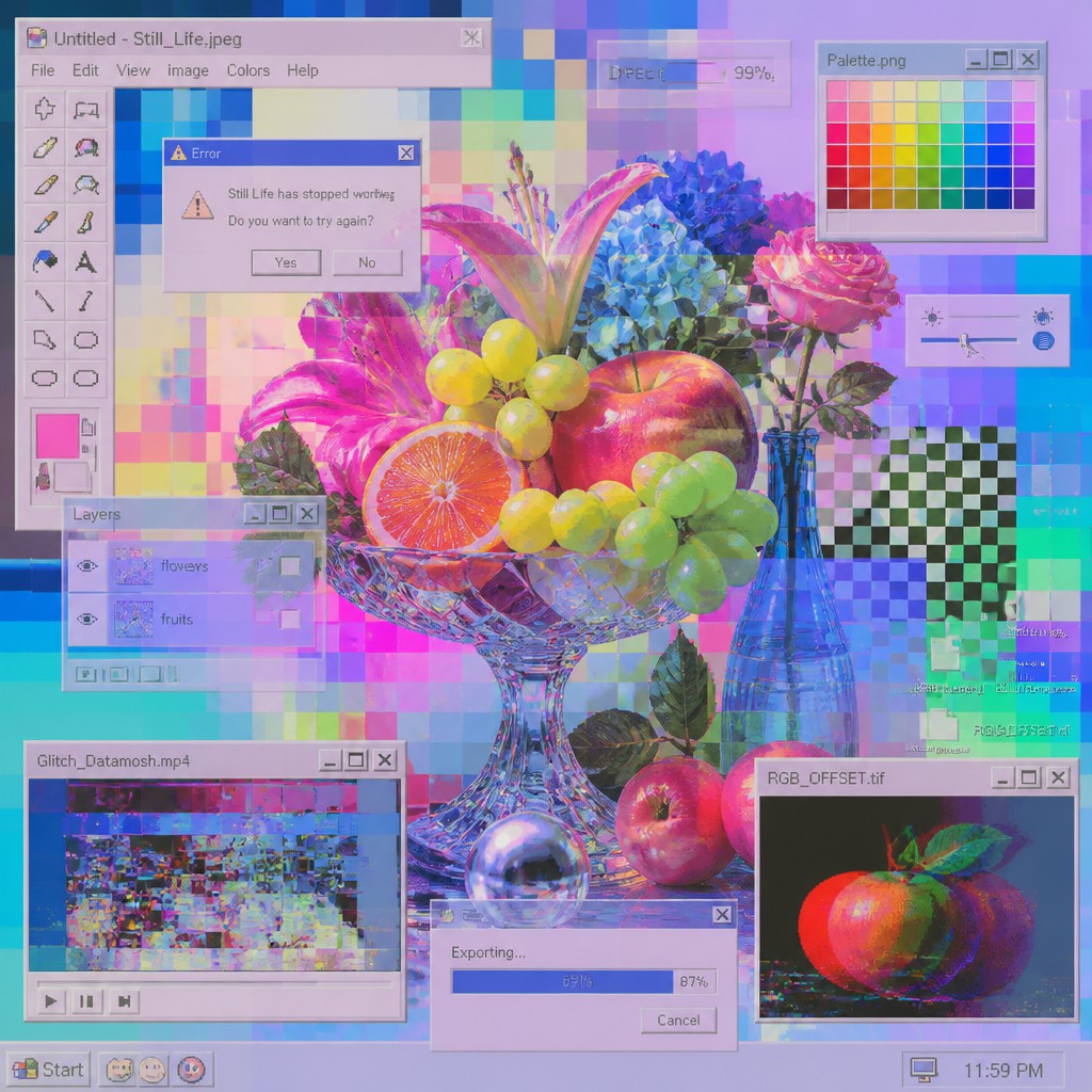 AI-generated interpretation of the Post-Internet Art style