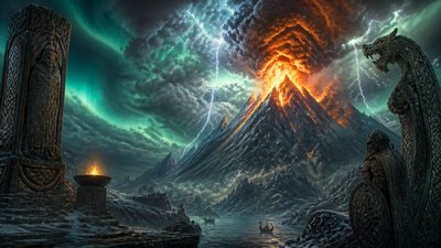 Norse Fantasy Art YouTube thumbnail example