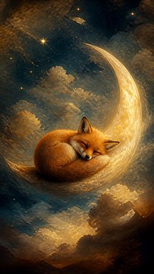 Neo-Romanticism Art Style baby announcement example