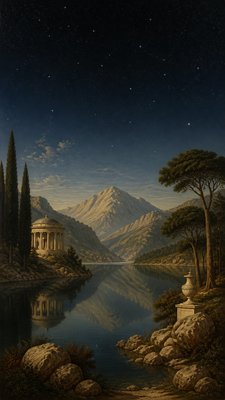 Neoclassical Art Style phone wallpaper example