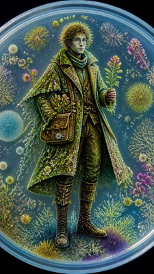 Bacteriological Agar Art character design example