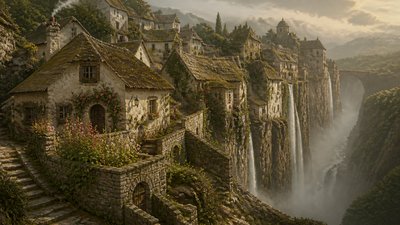 Cottage Vernacular Architecture concept art example