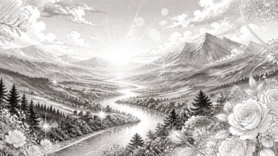 Shoujo Romance Manga Art Style desktop wallpaper example
