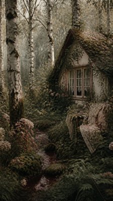 Dark Cottagecore Aesthetic wall art print example