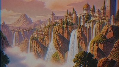 Vintage Retro Anime Art Style concept art example