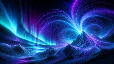 Magnetic Field Visualization banner example