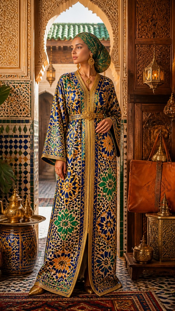 full-length portrait of an elegant figure — Moroccan Art Style