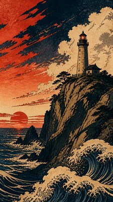 Ukiyo-e Anime Fusion Portrait poster example