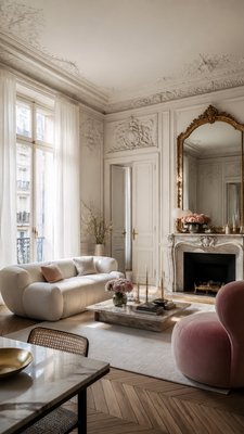 Parisian Apartment Interior Design flyer example