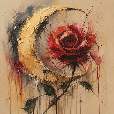 Abstract Expressionism Art Style tattoo design example