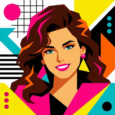 Neo-Geo Art Style profile picture example