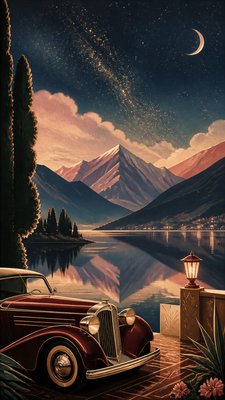 Vintage Retro Fashion Design phone wallpaper example