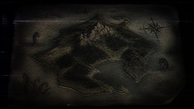Analog Horror Aesthetic fantasy map example