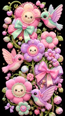 Kawaii Fashion Style phone case design example