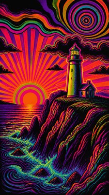 Psychedelic Poster Design poster example