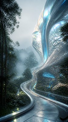 Futuristic Architecture Art book cover example