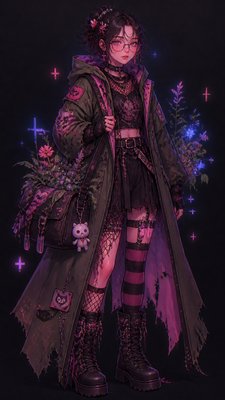 E-Girl Aesthetic character design example
