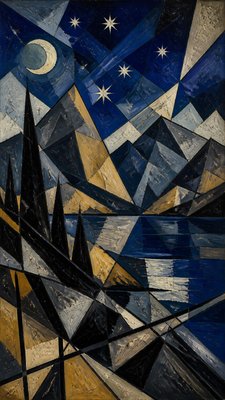 Modernism Art Style phone wallpaper example